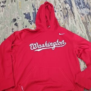 Nike Red Hoodie with Washington Logo